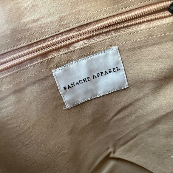 Panache Apparel Marissa Backpack Cream Tan Textured Bobble Embroidered Bag Purse - Picture 4 of 10